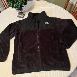 The North face Denali Black Fleece zippered girls jacket